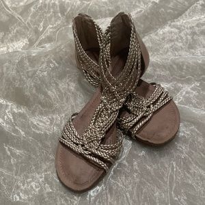 Metallic sandal